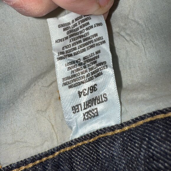 NWOT Men's Aeropostale ESSEX Straight Leg Jeans 36 34 Dark Blue New Without Tags - Picture 9 of 15